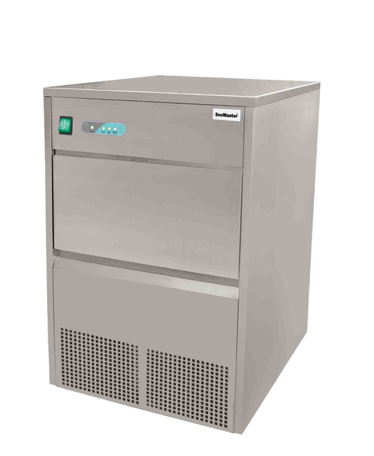 SnoMaster 50kg Plumbed-In Commercial Ice Maker - Silver