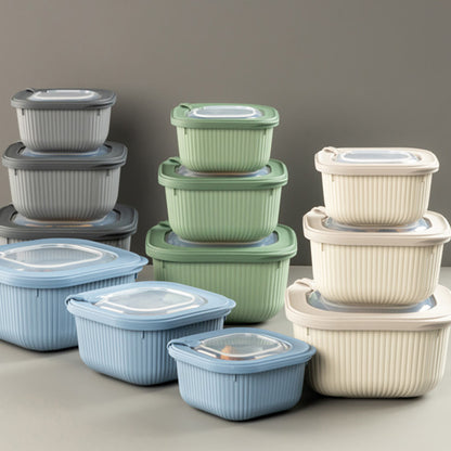 3 Piece Line Storage Container Set Grey