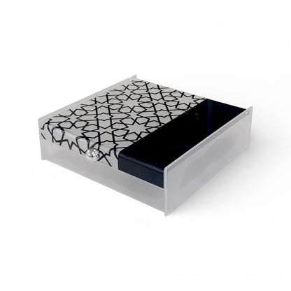 Square Acrylic Box Black