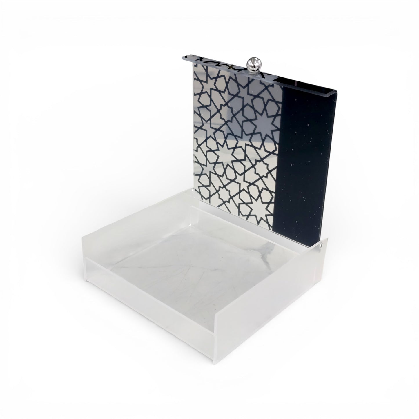 Square Acrylic Box Black