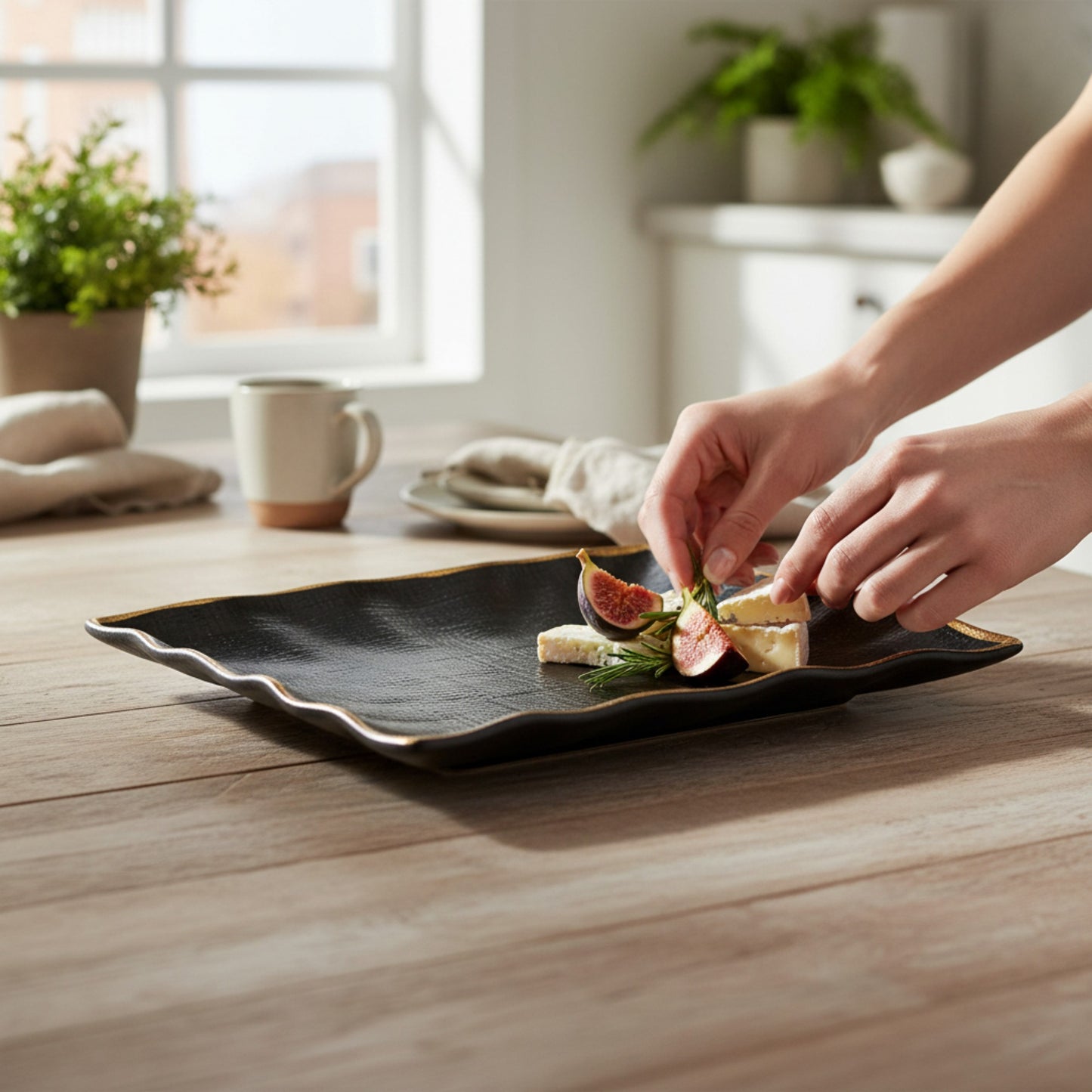 21.5cm Side Plate Black