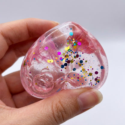 Heart Design Glitter Stress Ball Multicoloured