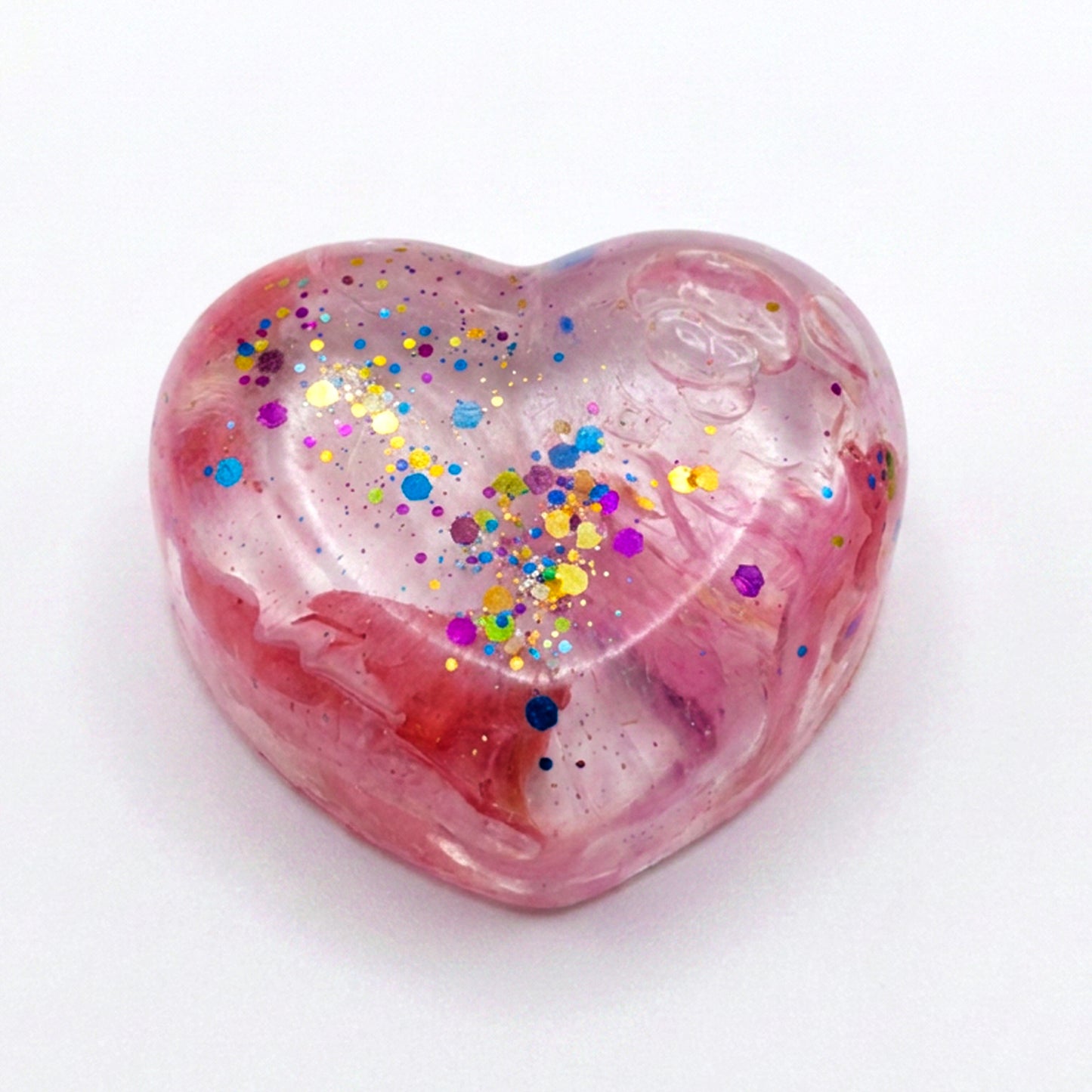 Heart Design Glitter Stress Ball Multicoloured