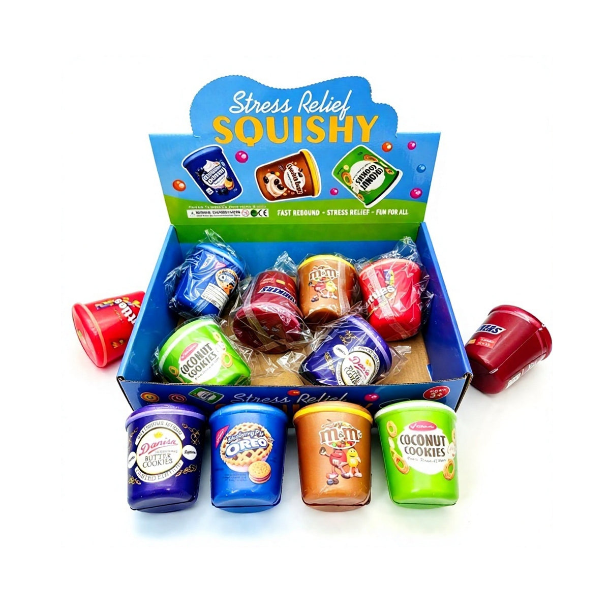 Squishy Stress Relief Snacks - Assorted