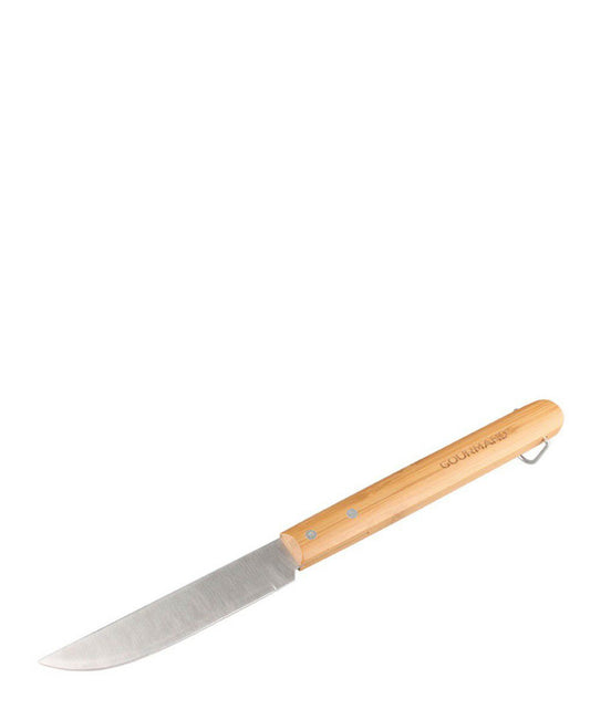 Kitchen Life Stainless Steel Knife with Bamboo Handle - Silver