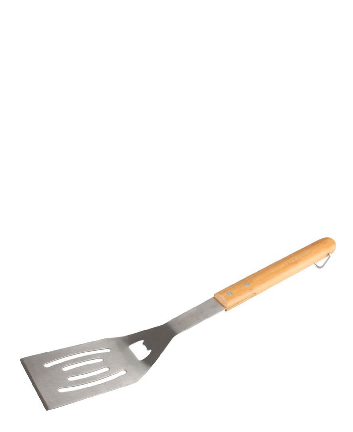 Kitchen Life Stainless Steel Turner with Bamboo Handle - Silver