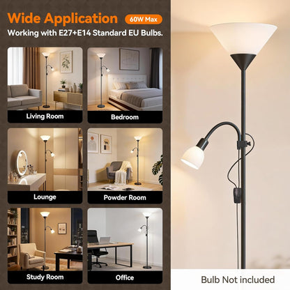 LED Floor Lamp Black & White