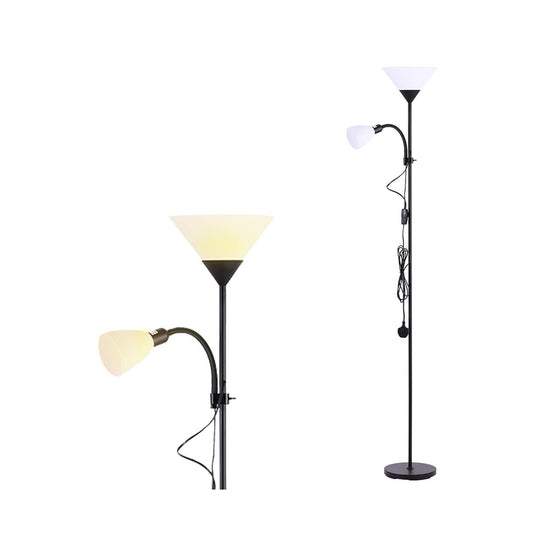 LED Floor Lamp Black & White