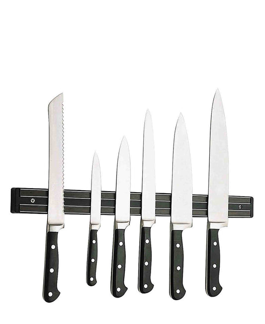 Steel King  48.5 x 3.5cm Magnetic Knife Rack - Black