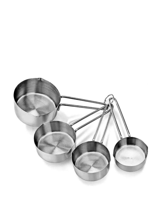 Steel King 4 Piece Measuring Cup Set - Silver