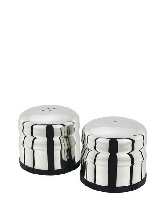 Steel King Jumbo Salt & Pepper Shaker Set - Silver