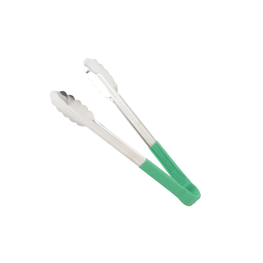 Steel King 30cm Stainless Steel Utility Tong Green