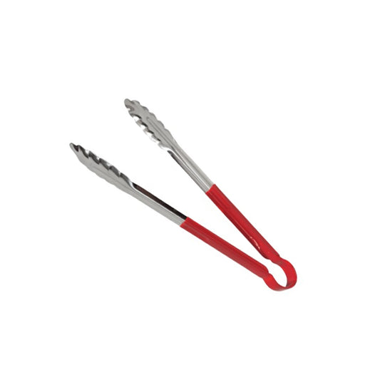 Steel King 30cm Stainless Steel Utility Tong Red
