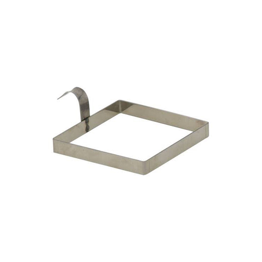 Steel King 9.5cm Square Egg Ring Silver