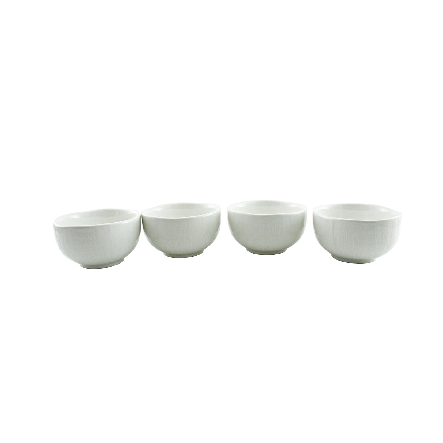 Symphony Ripple Dipping Bowl Set Of 4 - White