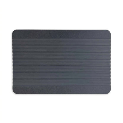 TC Bathroom Mat 39 x 60cm Striped - Dark Grey