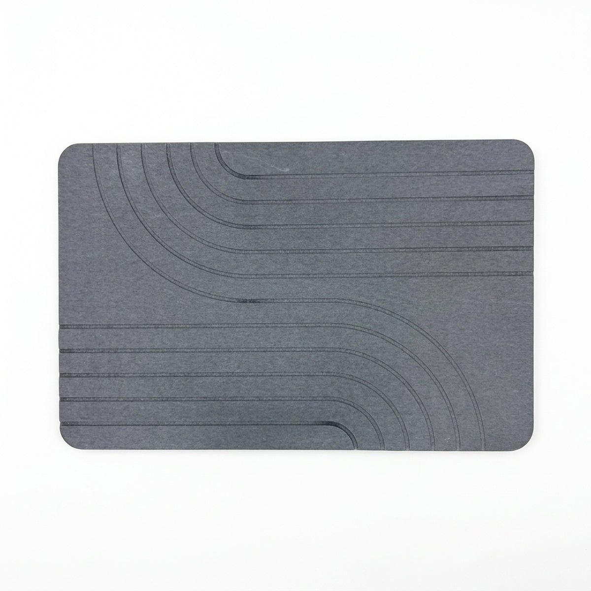 TC Bathroom Mat 39 x 60cm Engraved - Dark Grey