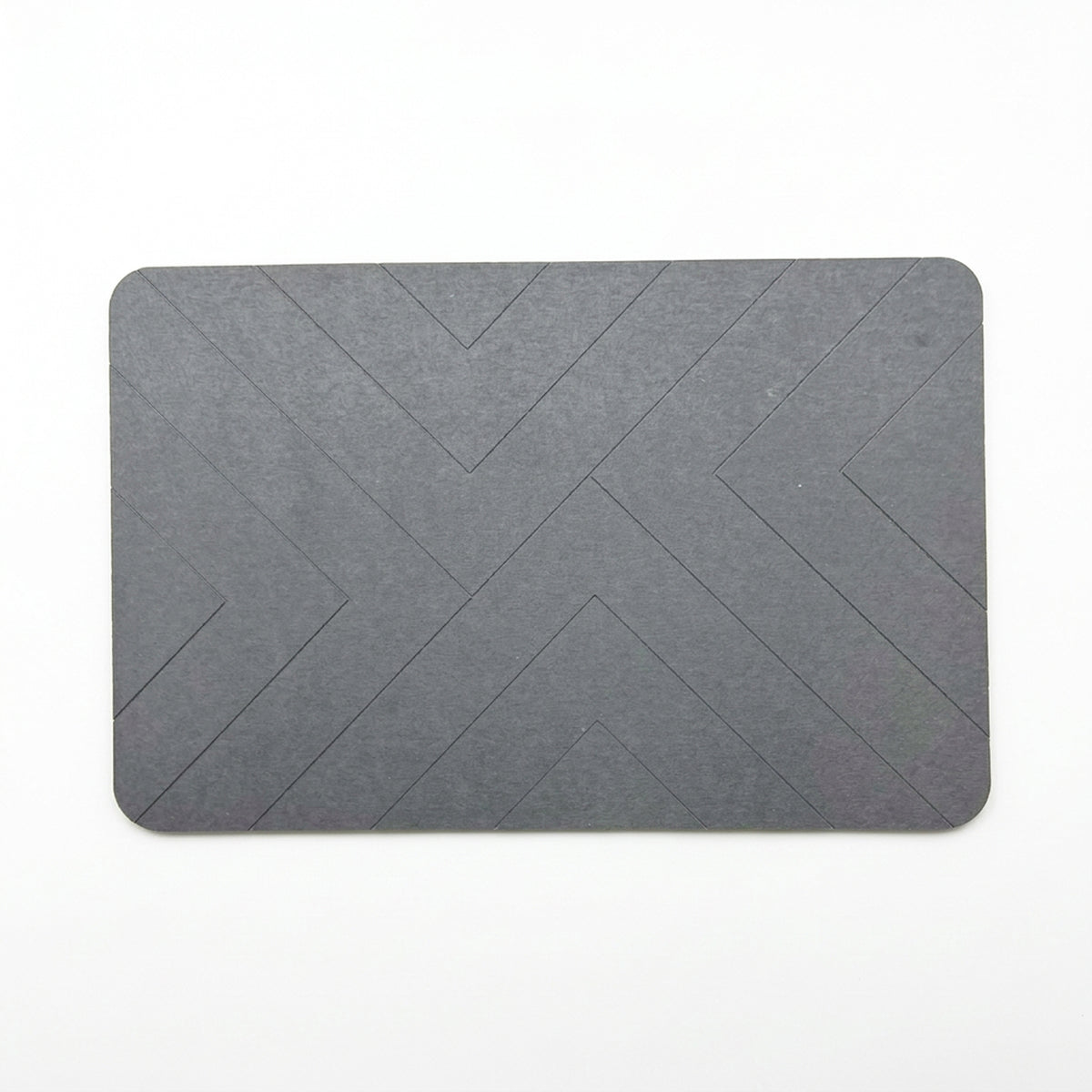TC Bathroom Mat 39 x 60cm Chevron - Medium Grey
