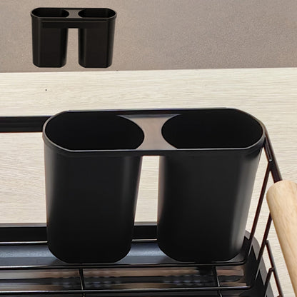 TC Kitchen Dish Rack Single Layer - Black