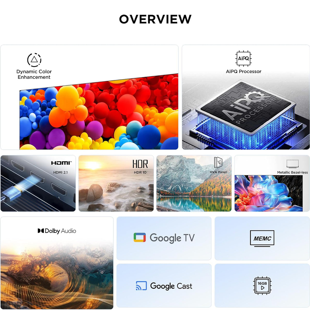 TCL 55" 4K Google TV 55P6K