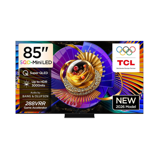TCL 85" C7L SQD-Mini LED Google TV 144Hz 85C7L + FREE Q65H Soundbar