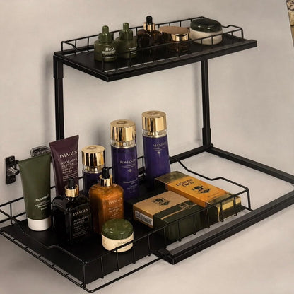 TC Shower Rack 2 Tier - Black