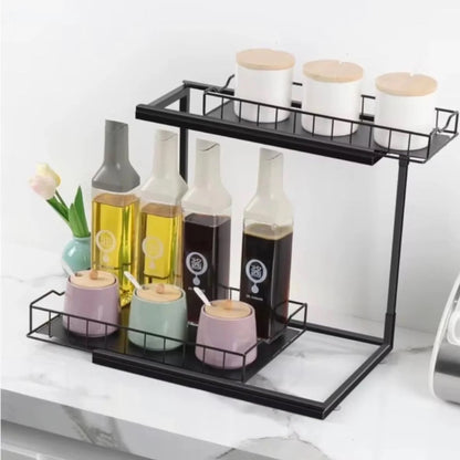 TC Shower Rack 2 Tier - Black