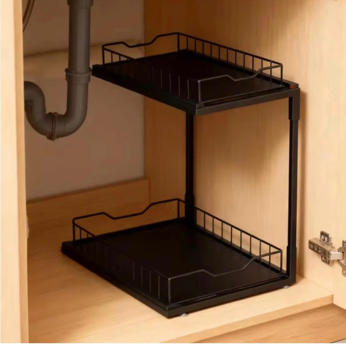 TC Shower Rack 2 Tier - Black