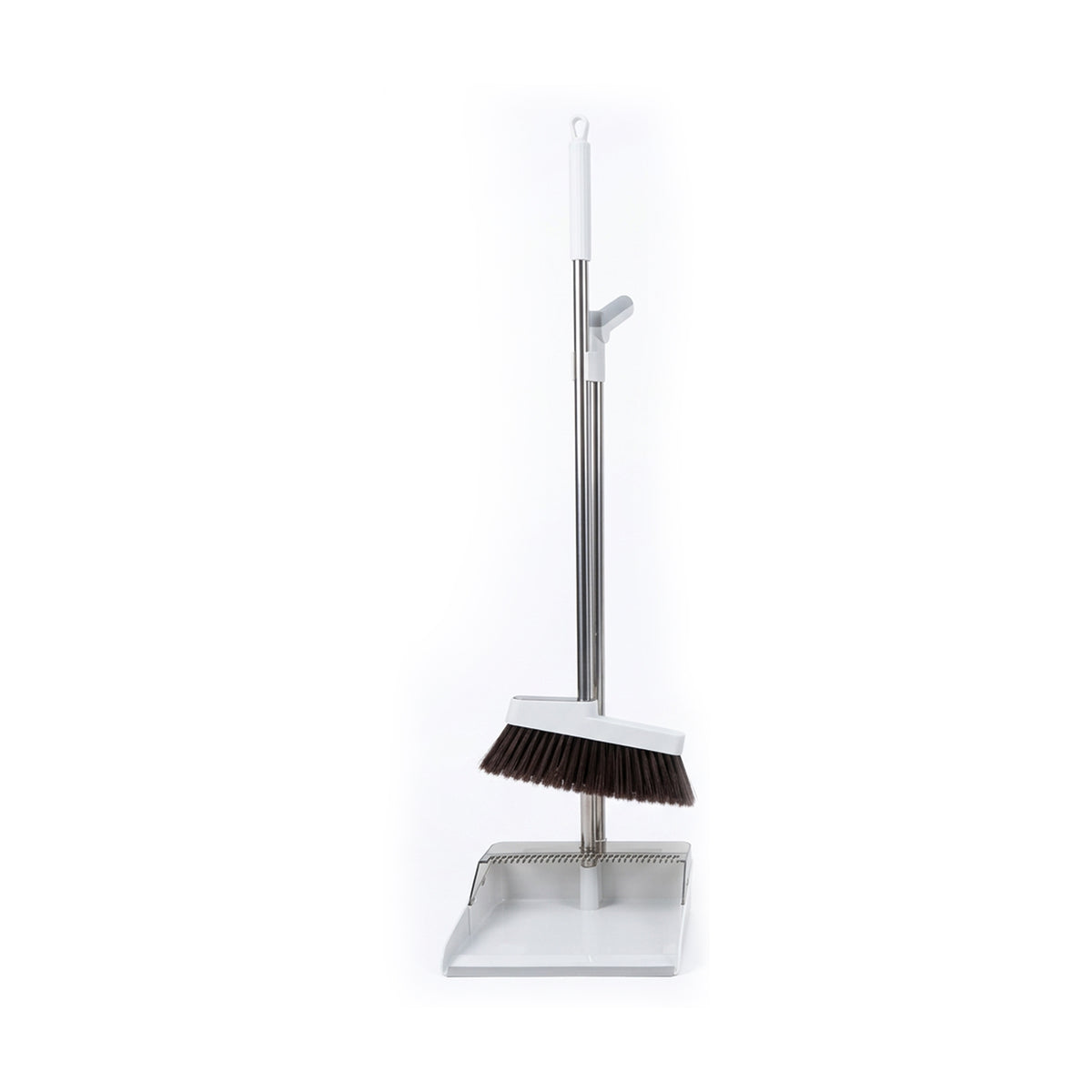 TC Upright Broom & Dustpan Set Large - White