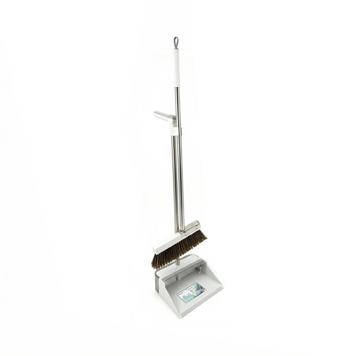 TC Upright Broom & Dustpan Set - Grey
