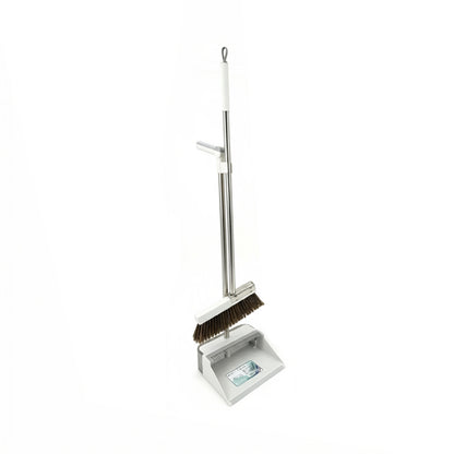 TC Upright Broom & Dustpan Set - Grey