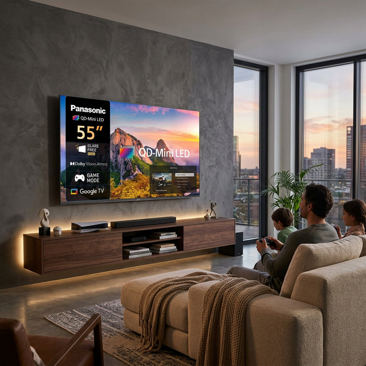 Panasonic 55" 4K Mini LED Google TV 120Hz