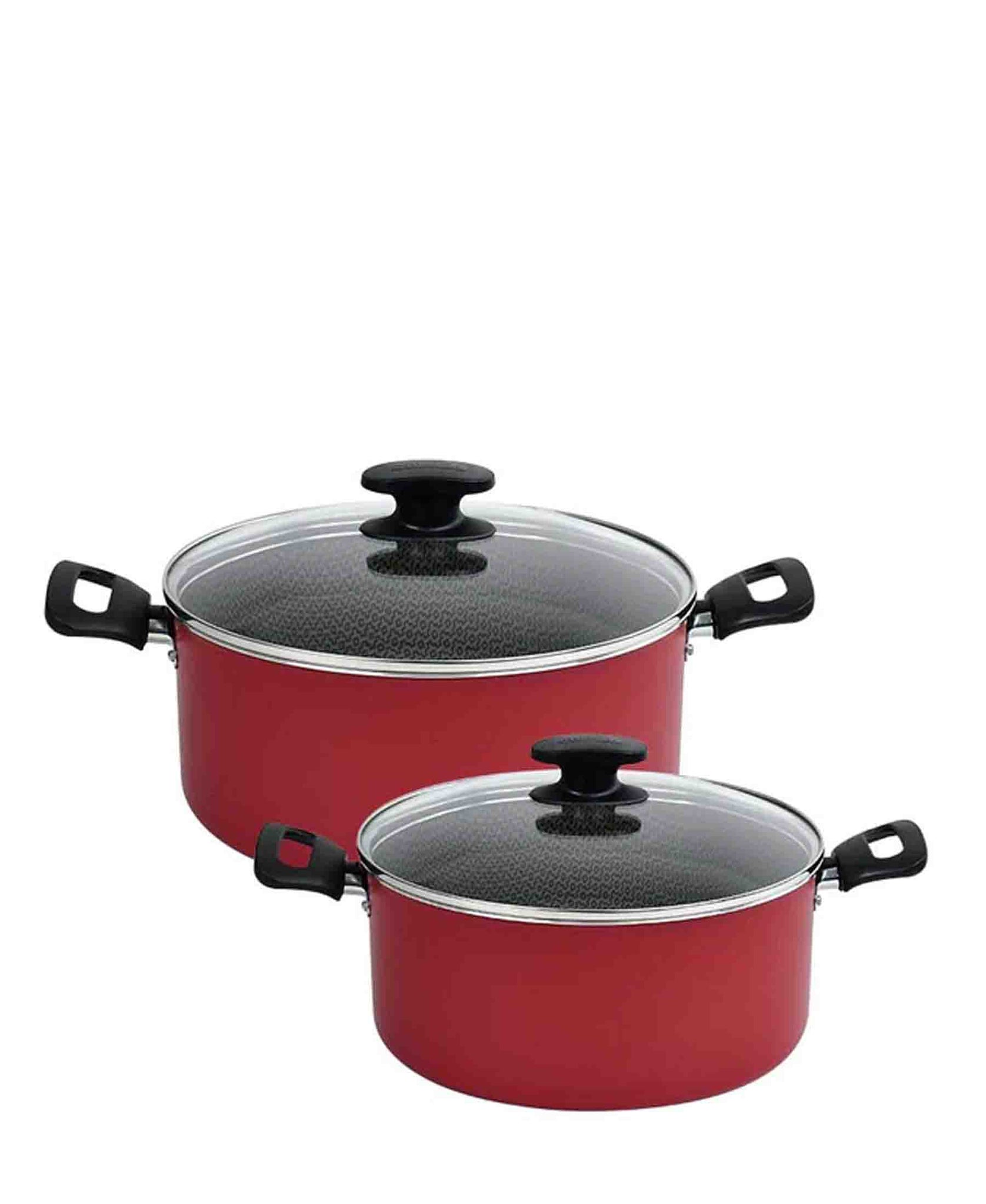 Tramontina 38 Piece Non-Stick Bordo Cookware Set - Red & Black