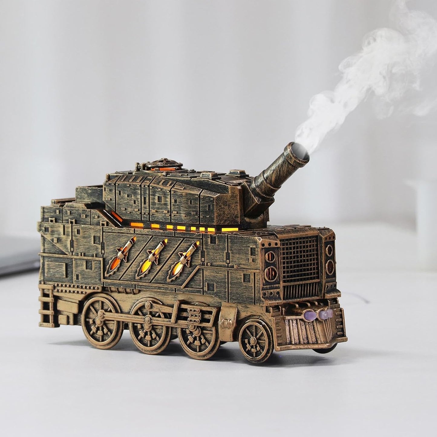 Tank Humidifier with 300ml Essential Oil Diffuser Gold