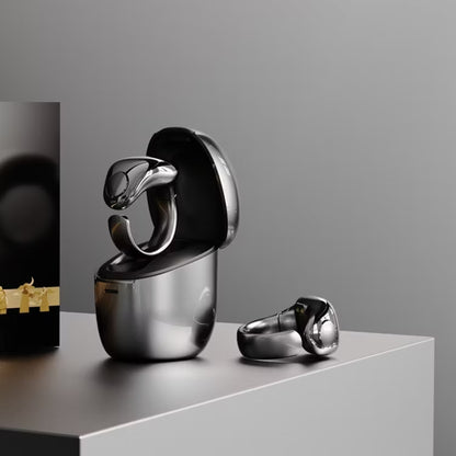 Tasbih Zikr Smart Ring with Charging Pouch Space Silver