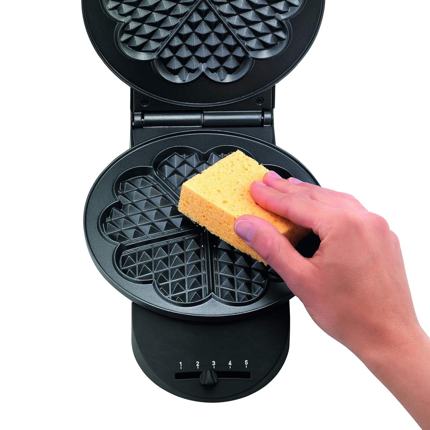 Tefal Heart Waffle Maker Black