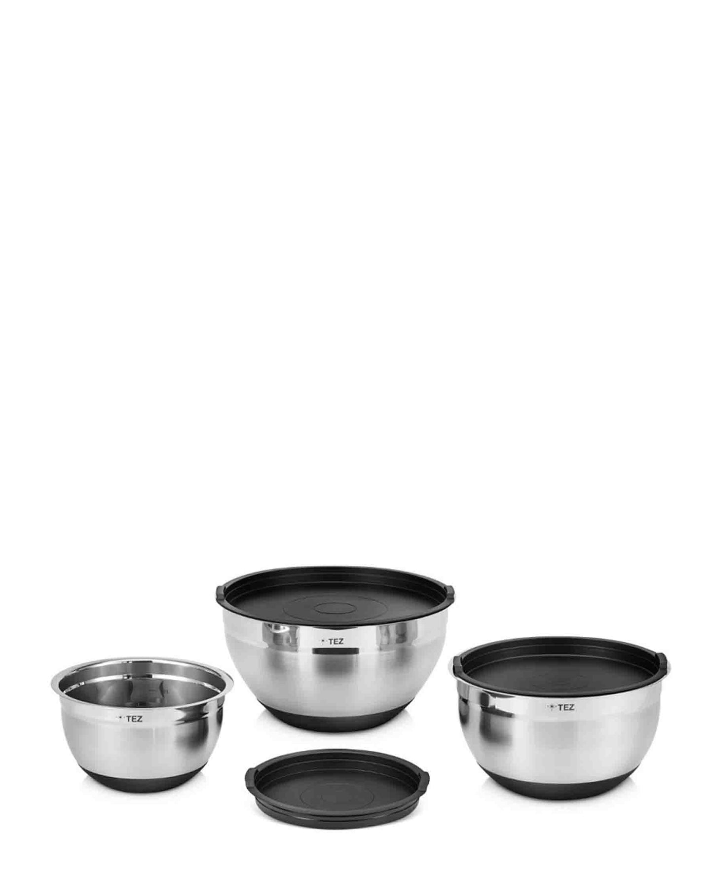 Tez 6pcs Mixing Bowl Set - Silver