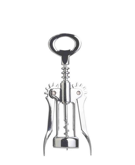 The Bar Double Handles Chrome Wing Corkscrew - Silver