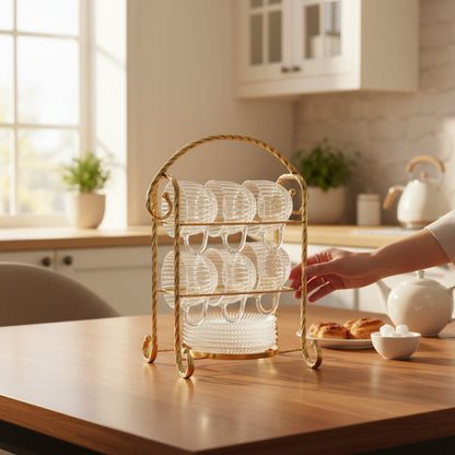 The Venice Cup & Saucer Stand Gold