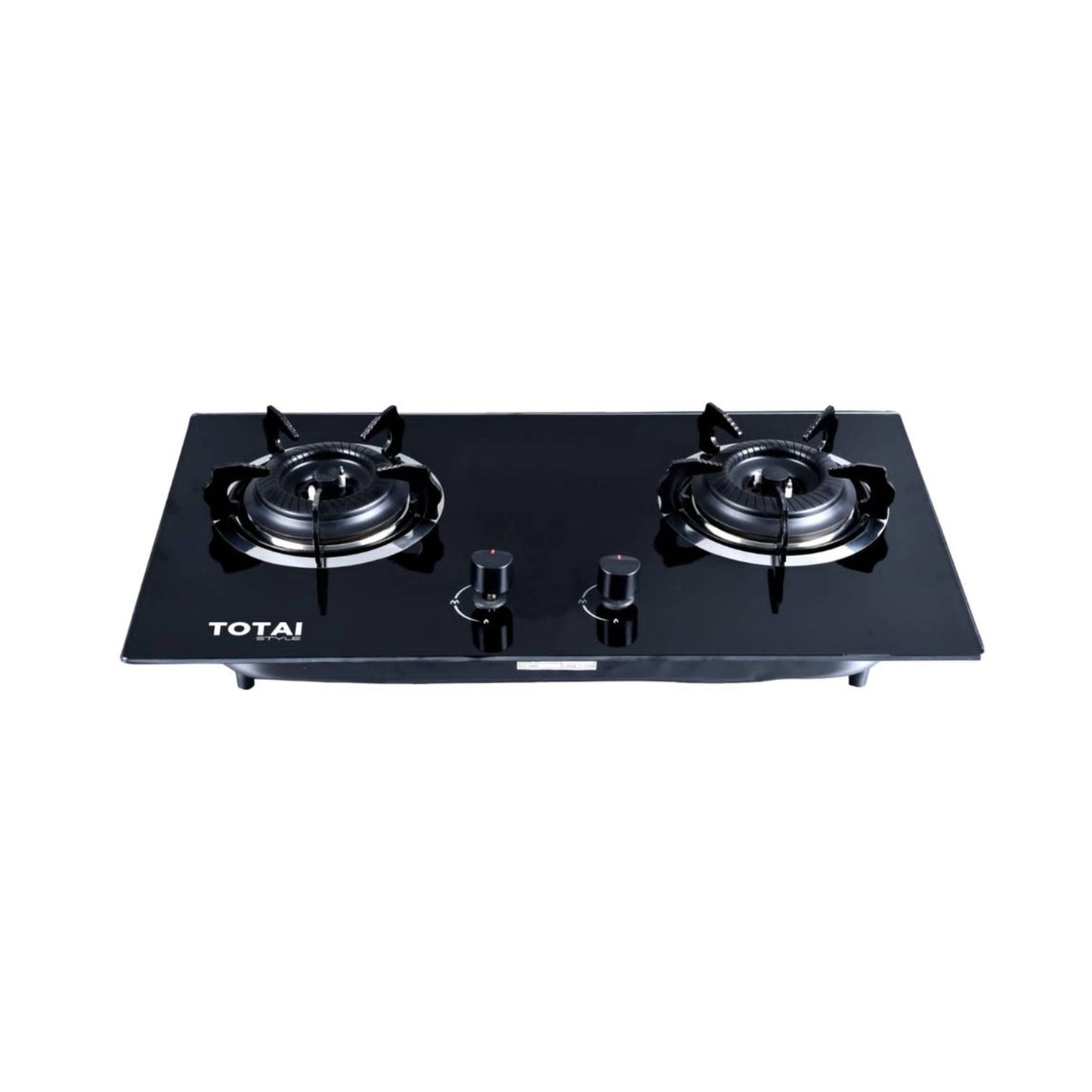 Totai 2 Plate Glass Gas Burner Black