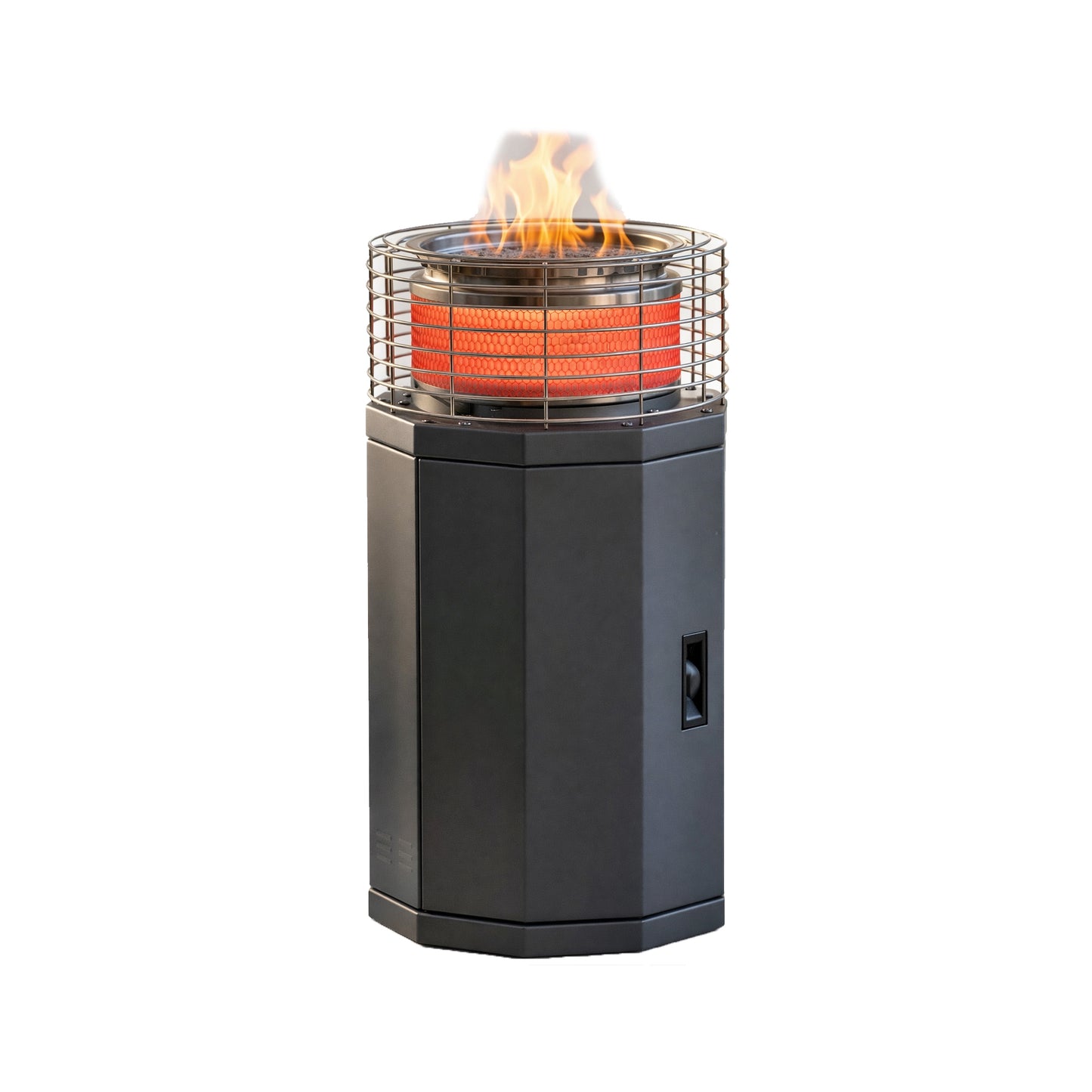 Totai Compact Radiant Flame Outdoor Heater Black