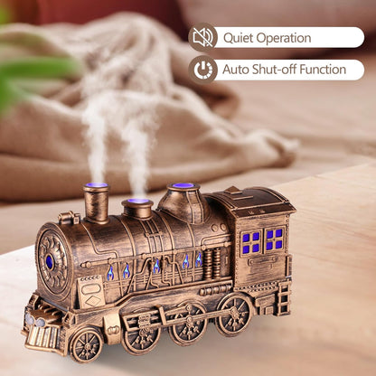 Train Humidifier with 300ml Essential Oil Diffuser Gold