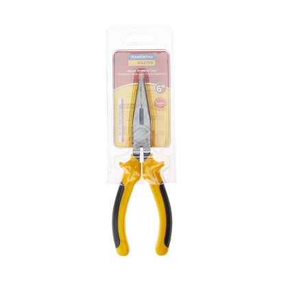 Tramontina 15cm Snipe Nose Pliers Yellow