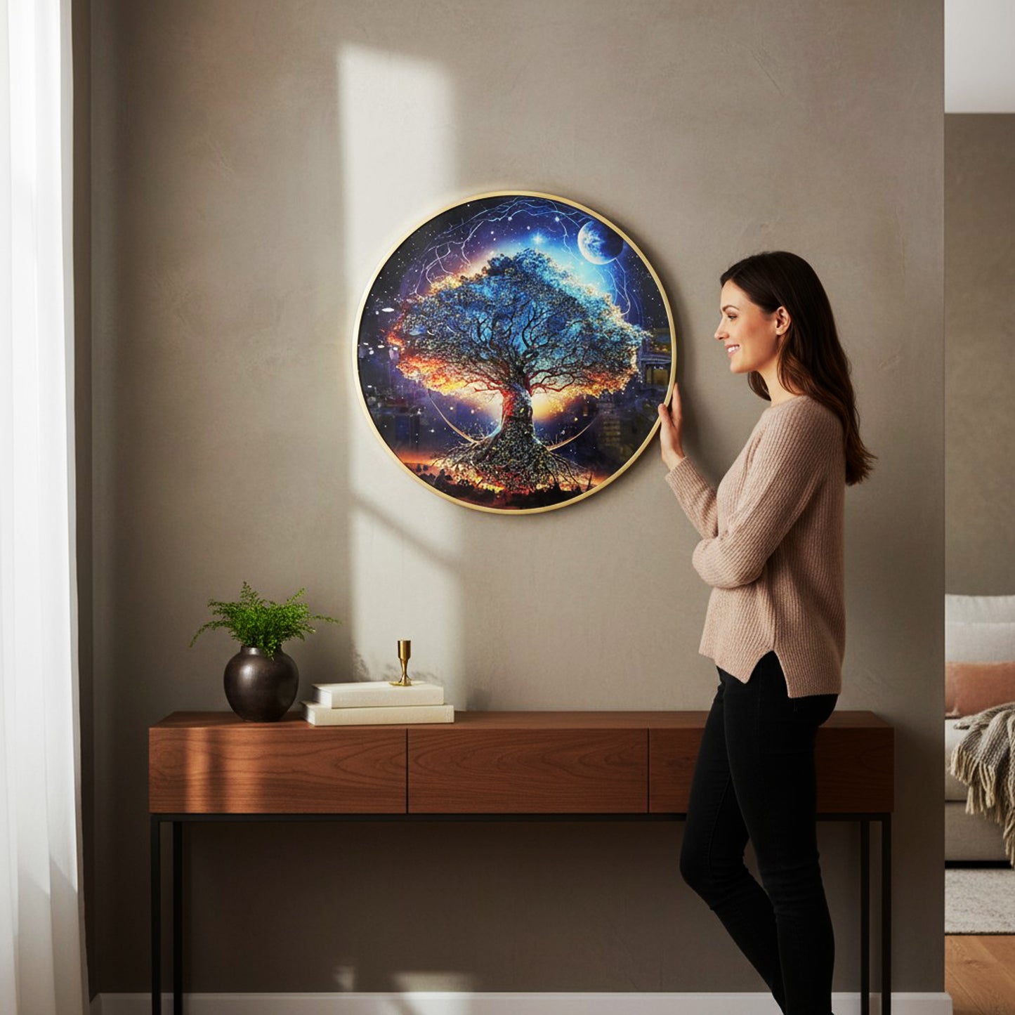 Tree Painting Multicoloured