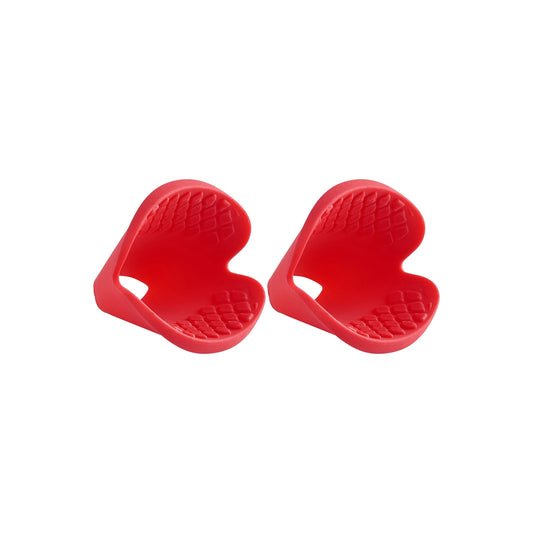 Trudeau 2 Piece 3-In-1 Silicone Pinch Grips Set Red