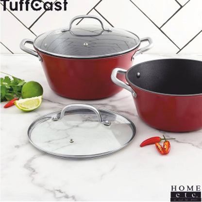 Tuffcast 28cm Casserole Red