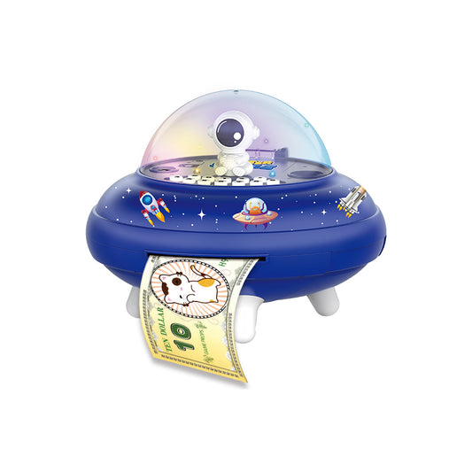 UFO Design Kids Money Bank Blue