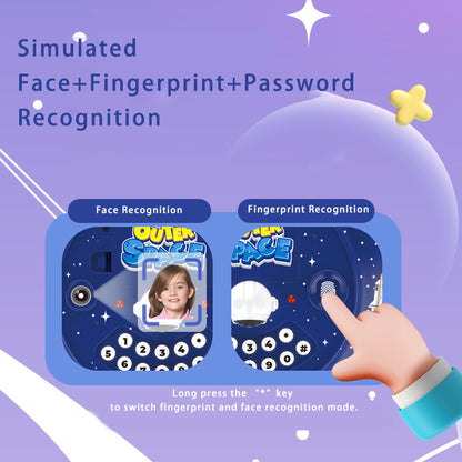 UFO Design Kids Money Bank Blue