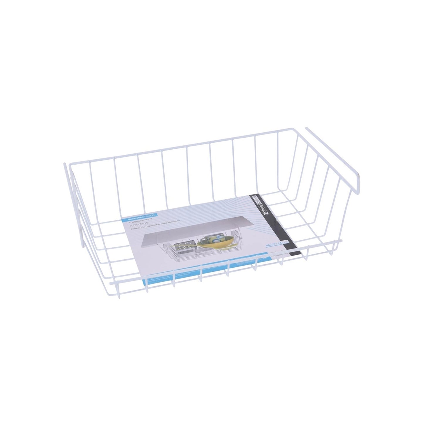 Storage Solutions Undershelf Basket White