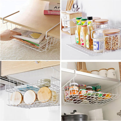 Storage Solutions Undershelf Basket White